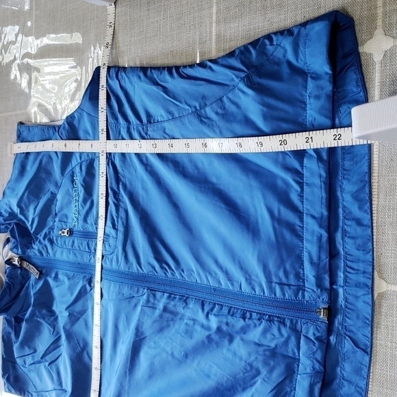 MARMOT Vibrant Blue Windbreaker Full Zip Sleeveless Vest Size SP - Picture 14 of 16